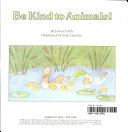 Cover of Be Kind to Animals!