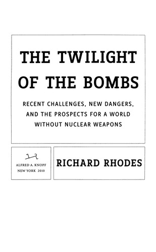 Cover of The twilight of the bombs