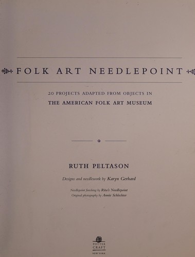 Cover of Folk art needlepoint
