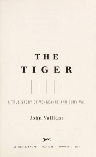 Cover of The tiger