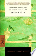 Cover of Complete Poems and Selected Letters of John Keats