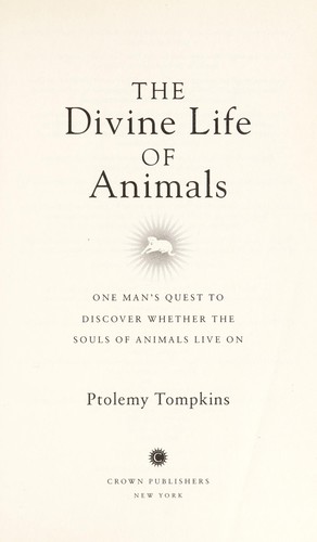 Cover of The divine life of animals