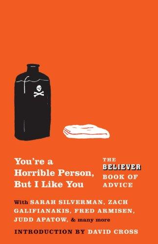 Cover of You're a horrible person, but I like you