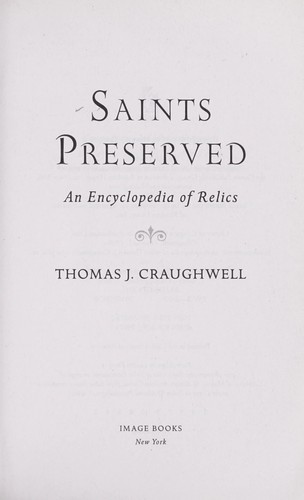 Cover of Saints preserved