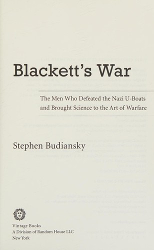Cover of Blackett's War