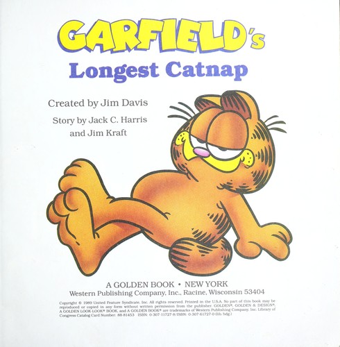 Cover of Garfield's longest catnap
