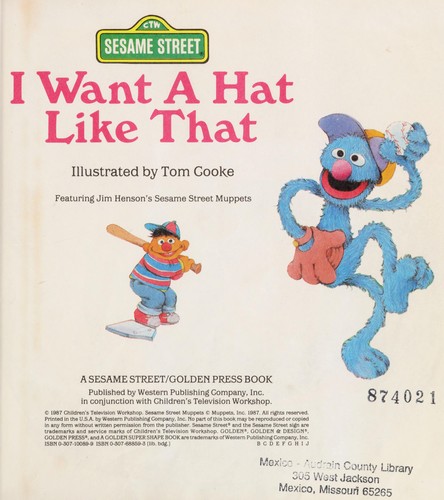 Cover of I want a hat like that