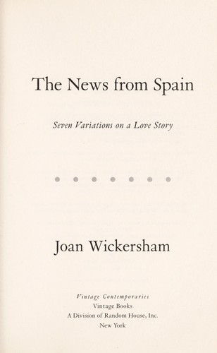 Cover of The news from Spain