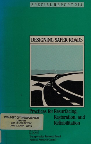 Cover of Designing safer roads
