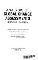 Cover of Analysis of global change assessments