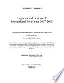 Cover of Lessons and Legacies of International Polar Year 2007-2008