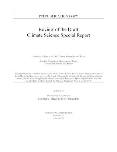 Cover of Review of the Draft Climate Science Special Report