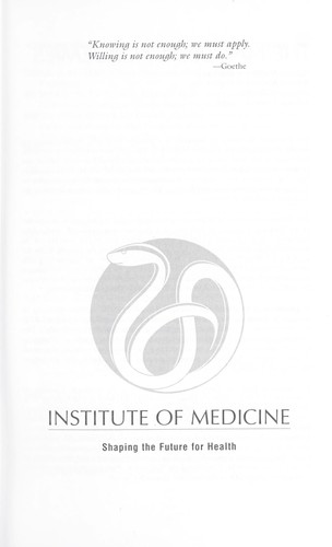 Cover of Improving the quality of long-term care