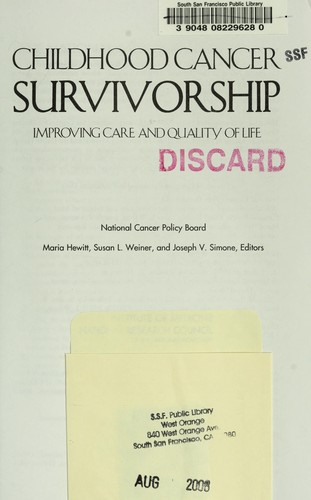 Cover of Childhood cancer survivorship