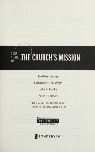 Cover of Four views on the church's mission