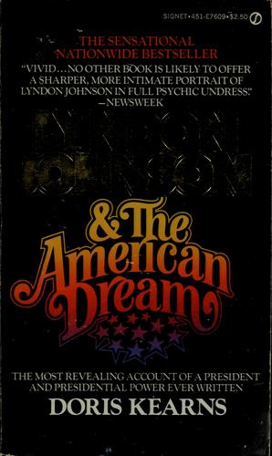 Cover of Lyndon Johnson and the American dream
