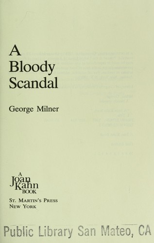 Cover of A bloody scandal