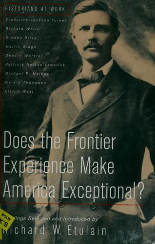 Cover of Does the frontier experience make America exceptional?