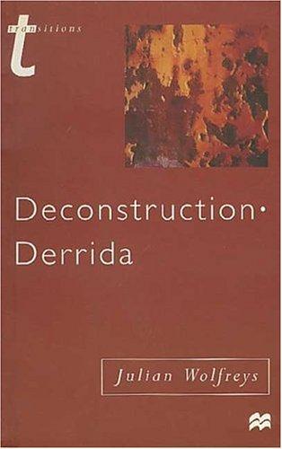 Cover of Deconstruction, Derrida