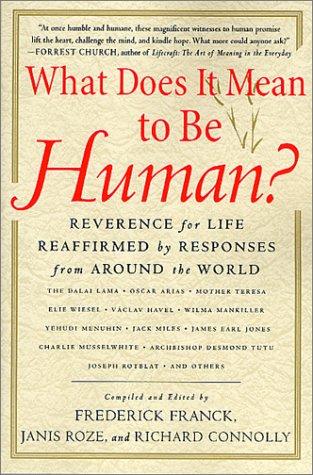 Cover of What does it mean to be human?