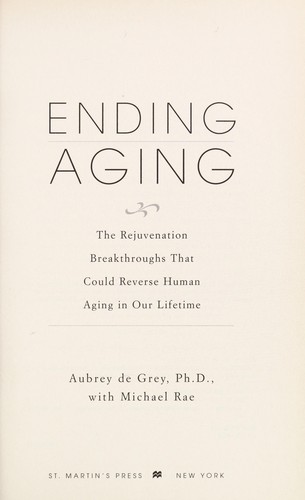 Cover of Ending Aging