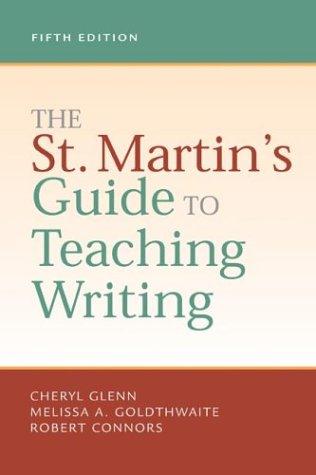 Cover of The St. Martin's guide to teaching writing