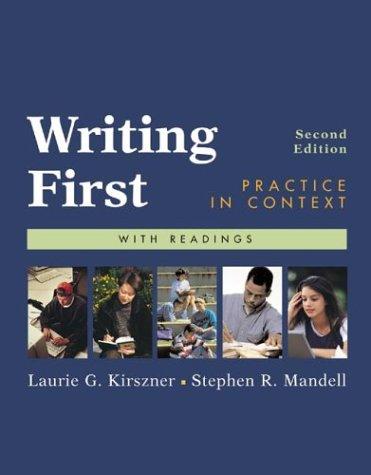 Cover of Writing First
