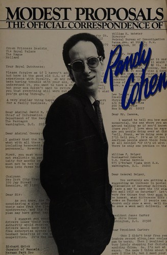 Cover of Modest proposals