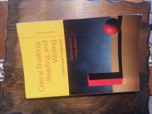 Cover of Critical Thinking, Reading, and Writing: A Brief Guide to Argument