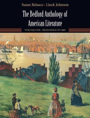Cover of The Bedford Anthology of American Literature, Volume One
