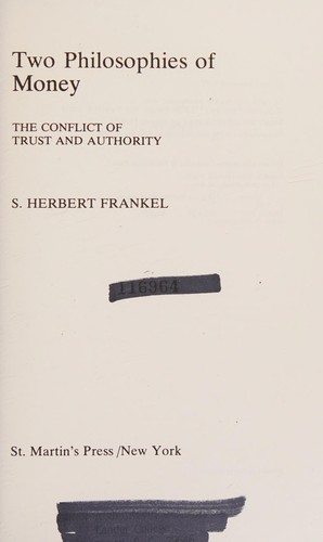 Cover of Two Philosophies of Money
