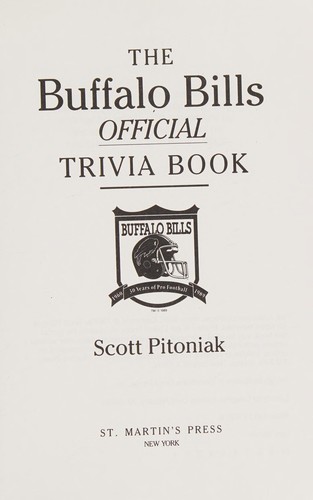 Cover of The Buffalo Bills official trivia book