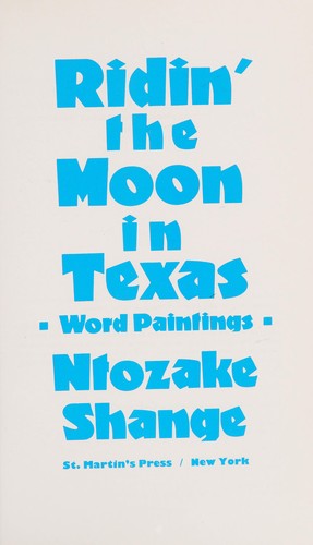 Cover of Ridin' the moon in Texas