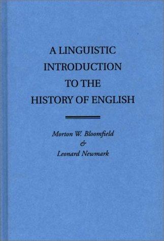 Cover of A linguistic introduction to the history of English