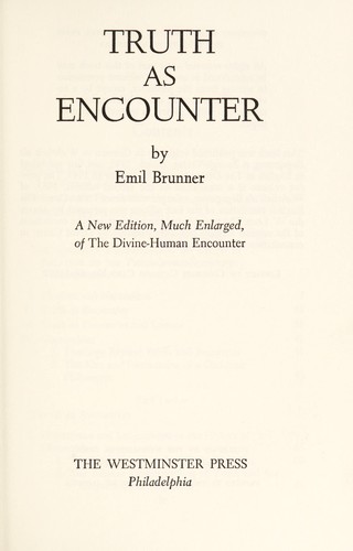 Cover of The divine-human encounter