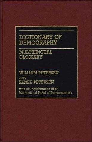 Cover of Dictionary of demography