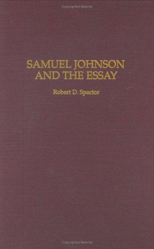Cover of Samuel Johnson and the essay