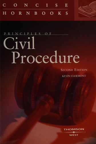 Cover of Principles of civil procedure