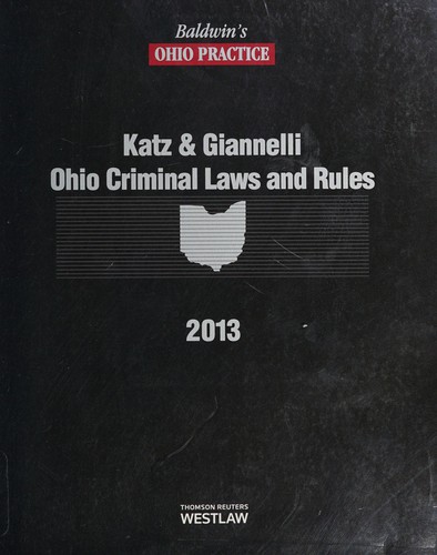 Cover of Katz & Giannelli Ohio criminal laws and rules