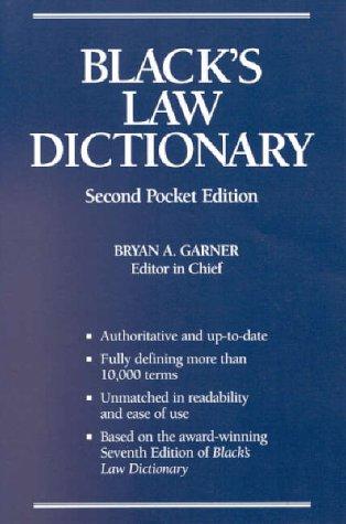 Cover of Law dictionary