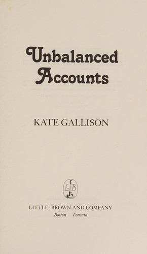 Cover of Unbalanced accounts