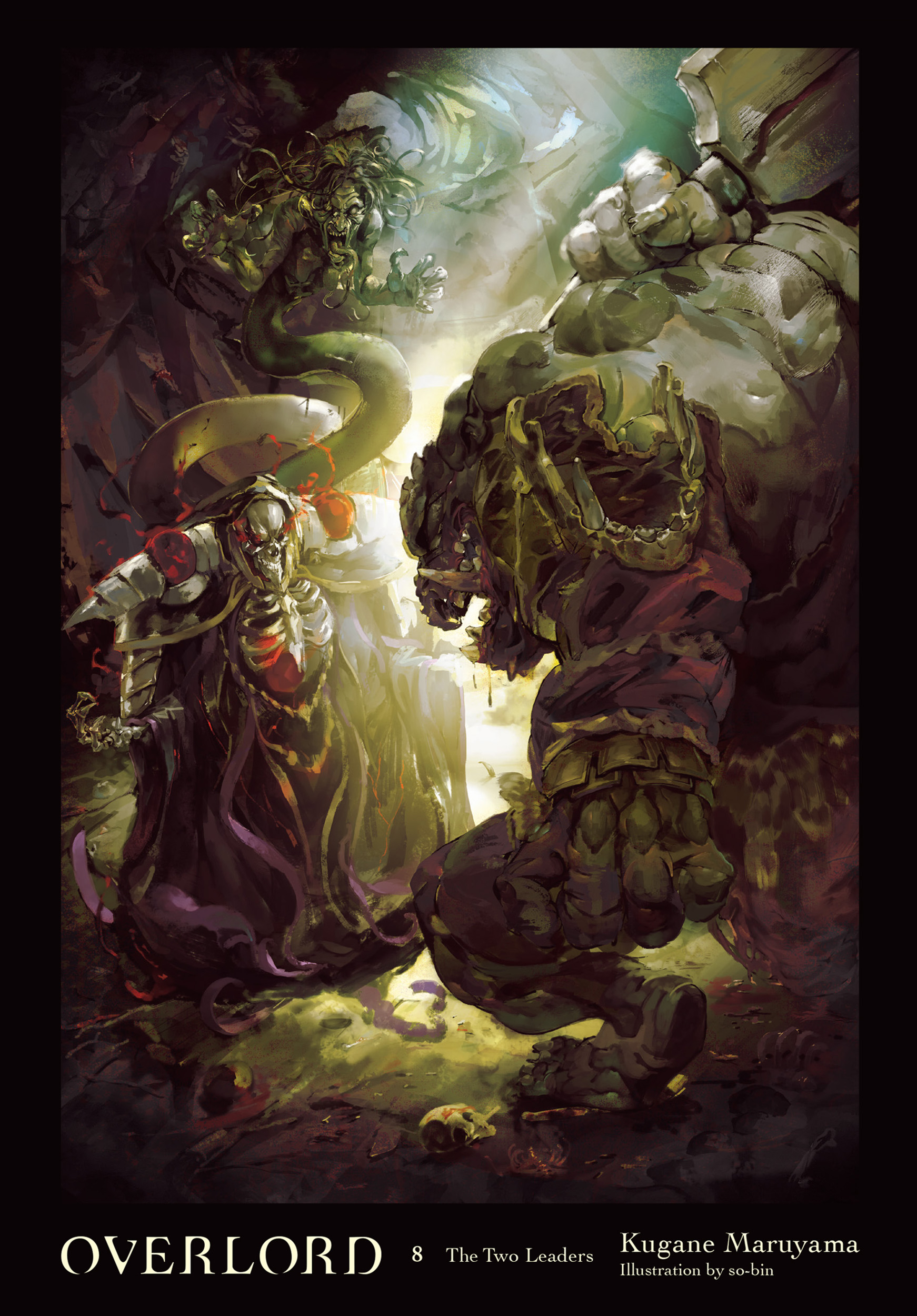 Cover of Overlord (Light Novel), Vol. 8: The Two Leaders