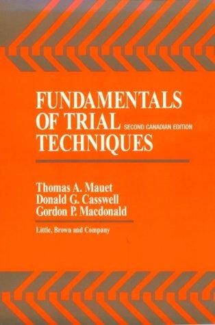 Cover of Fundamentals of trial techniques