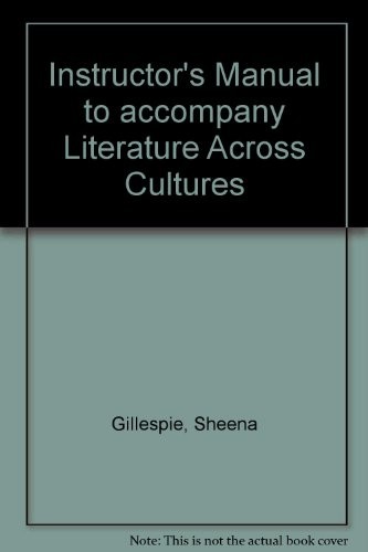 Cover of Instructor's Manual to accompany Literature Across Cultures
