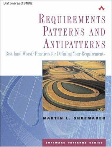 Cover of Requirements Patterns and Antipatterns