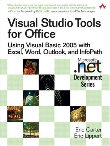 Cover of Visual Studio Tools for Office