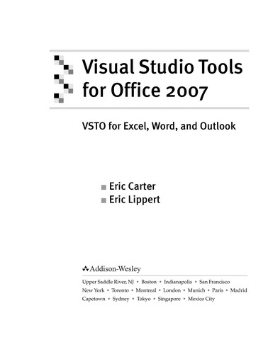 Cover of Visual Studio tools for Office 2007