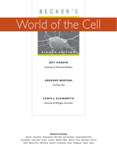 Cover of Becker's world of the cell