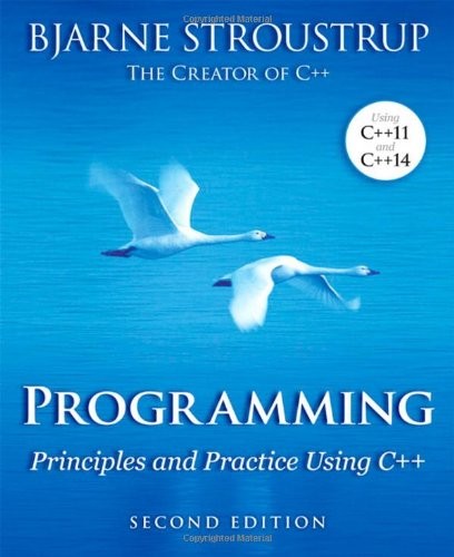 Cover of Programming: Principles and Practice Using C++ (2nd Edition)