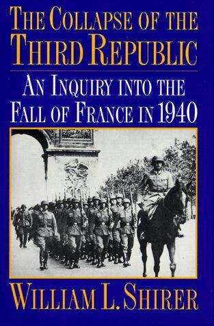 Cover of The collapse of the Third Republic